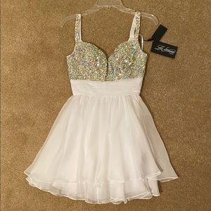 Beautiful La Femme Mini Dress